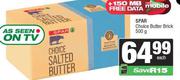 Spar Choice Butter Brick-500g Each