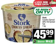 Stork Country Spread 40% Fat Spread Tub-1Kg