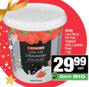 Spar Low Fat Or Fat Free Yoghurt (Incl. Lactose Free)-1kg