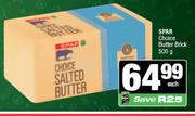 Spar Choice Butter Brick-500g Each