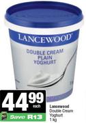 Lancewood Double Cream Yoghurt-1kg