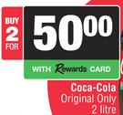 Coca-Cola Original Only-For 2 x 2Ltr