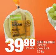 Spar Freshline Bananas Value Pack-1.5kg Per Pack