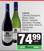 Laborie Cabernet Sauvignon, Merlot, Shiraz, Merlot/Cabernet Sauvignon-750ml Each,