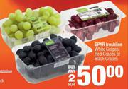Spar Freshline White Grapes, Red Grapes Black Grapes-For Any 2 