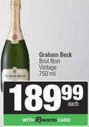 Graham Beck Brut Non Vintage-750ml Each