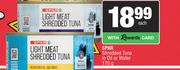 Spar Shredded Tuna In Oil Or Water-170g Each