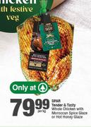 Spar Tender & Tasty Whole Chicken With Moroccan Spice Glaze Or Hot Honey Glaze-Per Kg