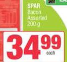 Spar Bacon Assorted-200g Each