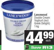   Lancewood Double Cream Yoghurt-1kg Each
