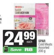 Spar Cold Meats Assorted-200g Each