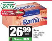 Rama 70% original Fat Spread-500g Each