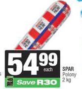 Spar Polony-2Kg Each