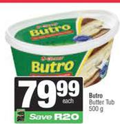   Butro Butter Tub-500g Each