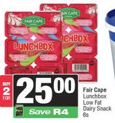 Fair Cape Lunchbox Low Fat Dairy Snack-For 2 x 6s