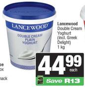 Lancewood Double Cream Yoghurt-1Kg
