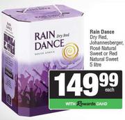Rain Dance Dry Red,Johannesberger,Rose NL Sweet Or Red Natural Sweet-5L