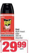Raid Multi Insect Killer Assorted-300ml