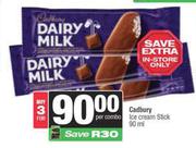 Cadbury Ice Cream Stick-For 3 x 90ml