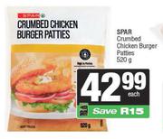 Spar Crumbed Chicken Burger Patties-520g