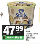 Stork Country Spread 40% Fat Spread Tub-1Kg