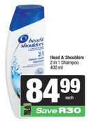Head & Shoulders 2 In 1 Shampoo-400ml