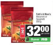 Fatti's & moni's Macaroni Or Spaghetti-For 2 x 500g