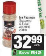 Ina Paarman Seasoning & Spice Assorted-200ml Each
