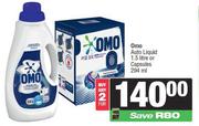 Omo Auto Liquid 1.5L Or Capsules 294ml-For 2