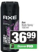 Axe Body Spray-150ml Each