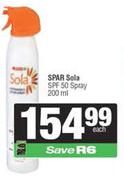 Spar Sola SPF 50 Spray-200ml Each