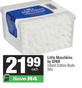 Little Munchkins By Spar Instant Cotton Buds-56s Each