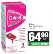    Calpol Paedeatric Syrup-100ml Each