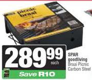   Spar Goodliving Braai Picnic Carbon Steel-Each