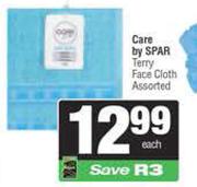 Care By Spar Terry Face Cloth Assorted-Each