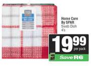   Homecare By Spar Swab Dish Cloth-4s Each