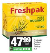 Freshpak Rooibos Tagless Teabags 80s