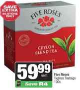 Five Roses Tagless Teabags 100s