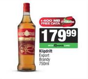 Klipdrift Export Brandy-750ml