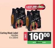 Carling Black Label Handies-For 2 x 6 x 330ml
