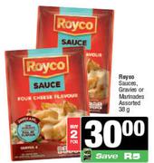 Royco Sauces, Gravies Or Marinades Assorted-For 2 x 38g