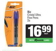 Bic Cristal Ultra Fine Pens-2s