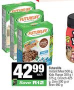 Futurelife Instant Meal 500g,Kids Range 350g/375g,Crunch 425g,Zero 500g Or Bran 460g-Each