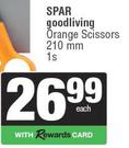 Spar Good Living Orange Scissors (210mm)