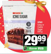 Spar Icing Or Castor Sugar-500g Each