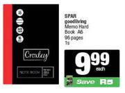 Spar Good Living Memo Hard Book A6 96 Pages-1s Each