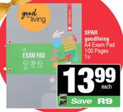 Spar Good Living A4 Exam Pad 100 Pages-1s Each