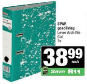 Spar Good Living Lever Arch File Col-1s Each