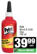 Pritt Wood & Craft Glue-100ml Each