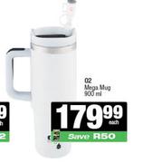 O2 Mega Mug-900ml Each